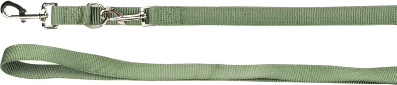 Hondenriem – trainingslijn hond – Flamingo Ziggi – 250cm x 2,5cm – nylon – 3-voudig verstelbaar – handsfree mogelijk – voor alle honden – buiten by Flamingo in Kaki – product photo
