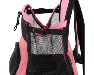 Hondenrugzak – draagtas hond – draagtas kat – Flamingo Xanty – 29x23x38cm – buikdrager – verstelbare riemen – puppy – kleine rassen de Flamingo en Rose – photo produit 3 sur 4