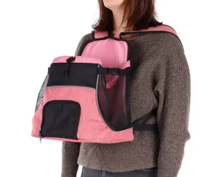 Hondenrugzak – draagtas hond – draagtas kat – Flamingo Xanty – 29x23x38cm – buikdrager – verstelbare riemen – puppy – kleine rassen de Flamingo en Rose – photo produit 4 sur 4