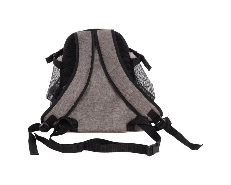Hondenrugzak – draagtas hond – draagtas kat – Flamingo Xanty – 29x23x38cm – buikdrager – verstelbare riemen – puppy – kleine rassen de Flamingo en Taupe – photo produit 2 sur 4