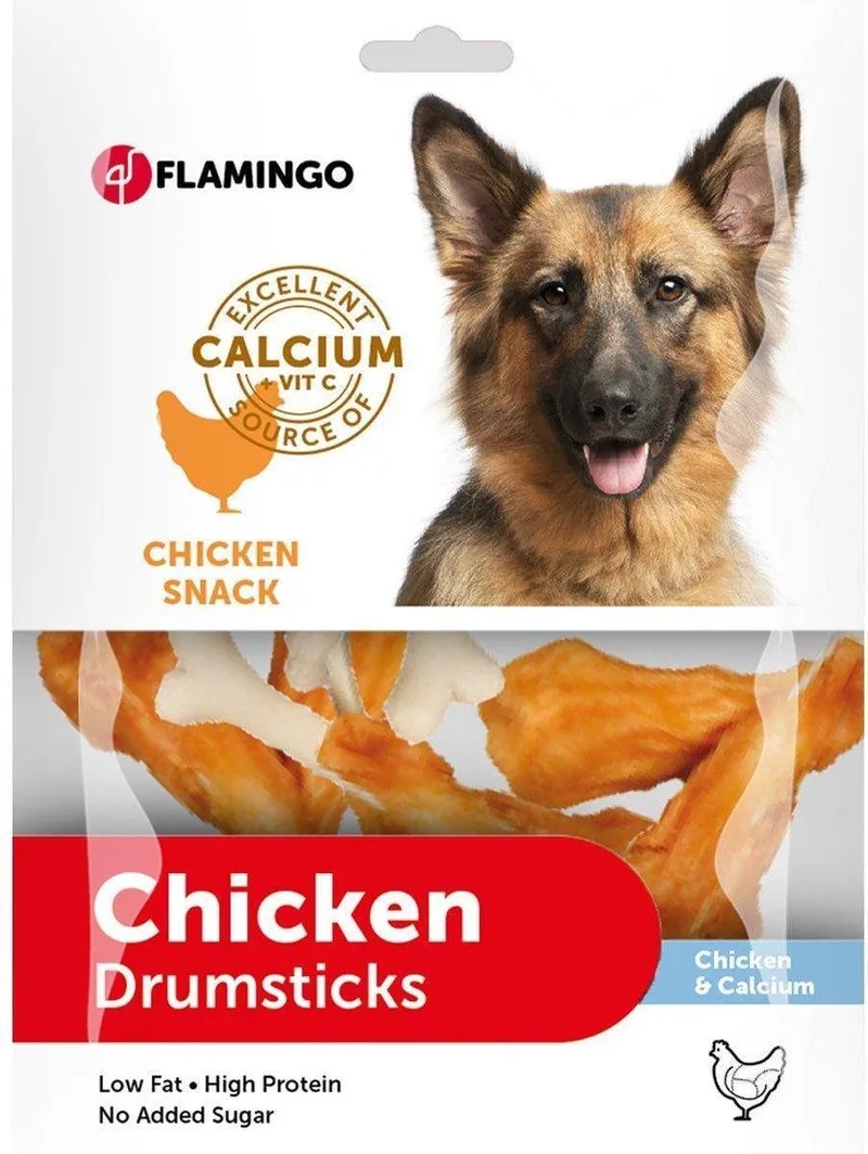 hondensnack Chick'n snack calcium bone 400gr. Let op: 1 zakje van 400 gram! by Flamingo – product photo
