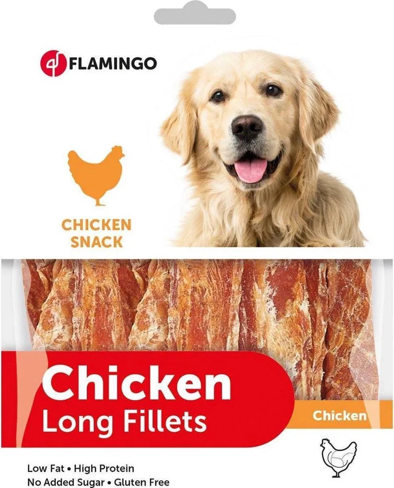 hondensnack Chick'n snack lang 170 gr. Let op: 1 zakje van 170 gram! de Flamingo – photo produit