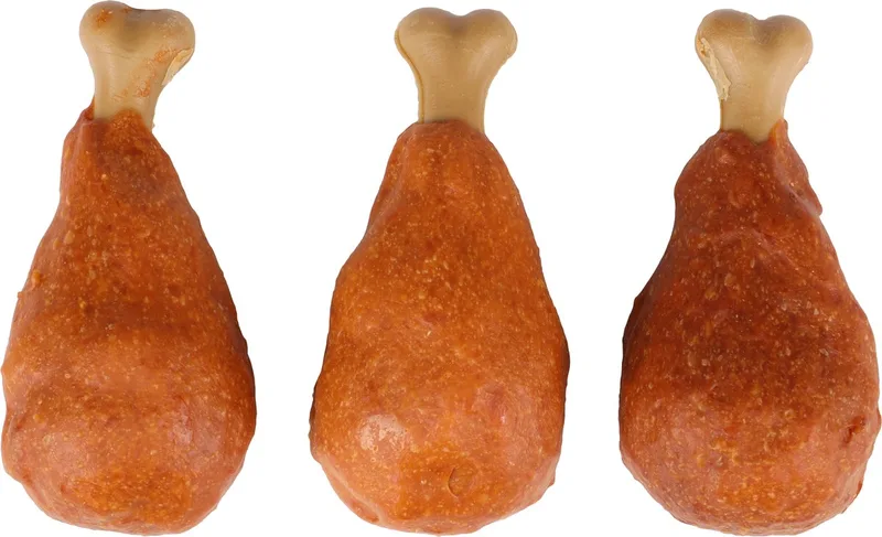 Hondensnack Fast food drumstick met kip 3st 140gr by Flamingo – product photo 1 of 4