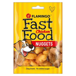 Hondensnack Fast food nuggets met kip 100gr de Flamingo – photo produit 3 sur 5