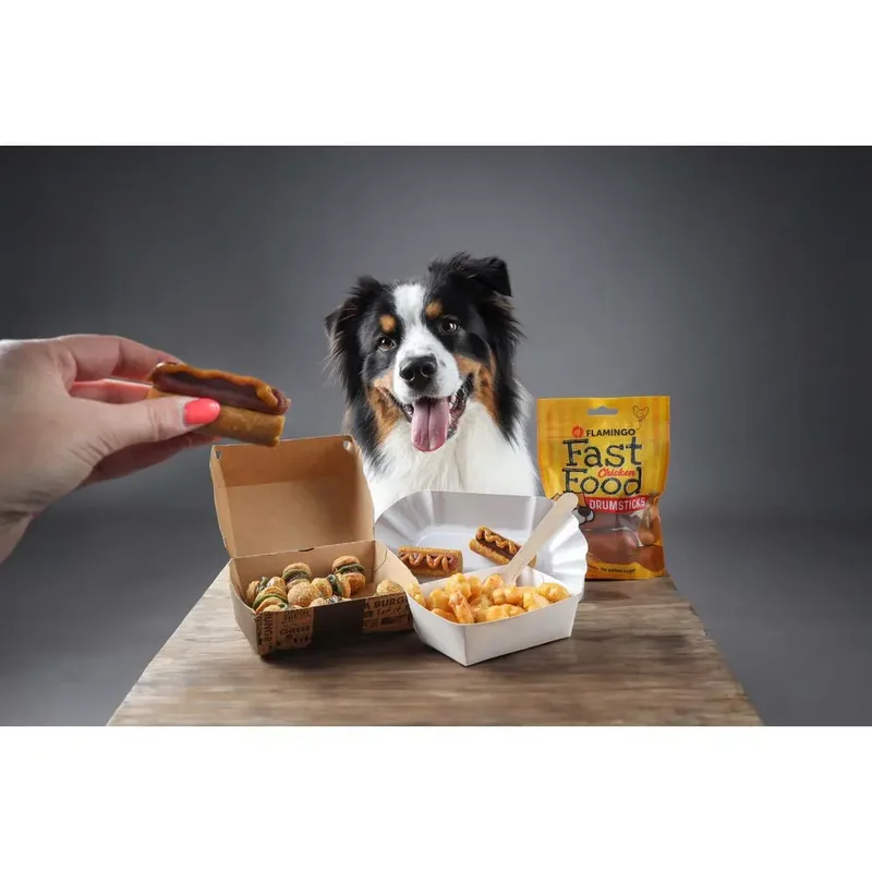Hondensnack Fast food nuggets met kip 100gr de Flamingo – photo produit 5 sur 5