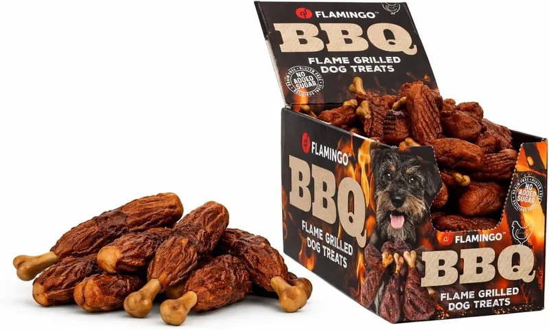 Cuisse De Poulet Bbq Avec Snack Pour Chien Au Poulet 2kg de Flamingo – photo produit