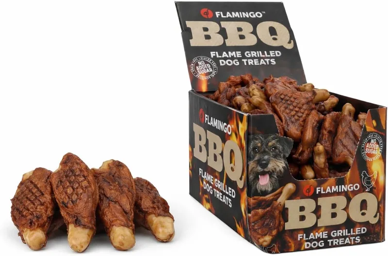 Snack Pour Chien T-bone Bbq Au Poulet 2kg de Flamingo – photo produit