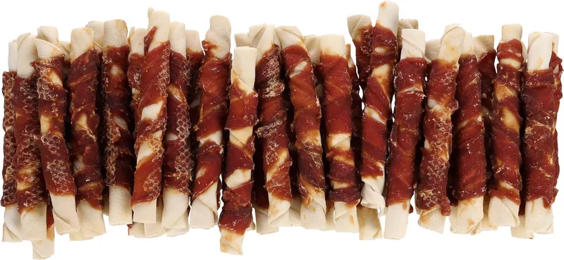 Hondensnack – Flamingo R'Hide Staaf met eend 17cm – 36 stuks – glutenvrije hondensnoepjes zonder suikers – 1,8kg fra Flamingo – produktbillede