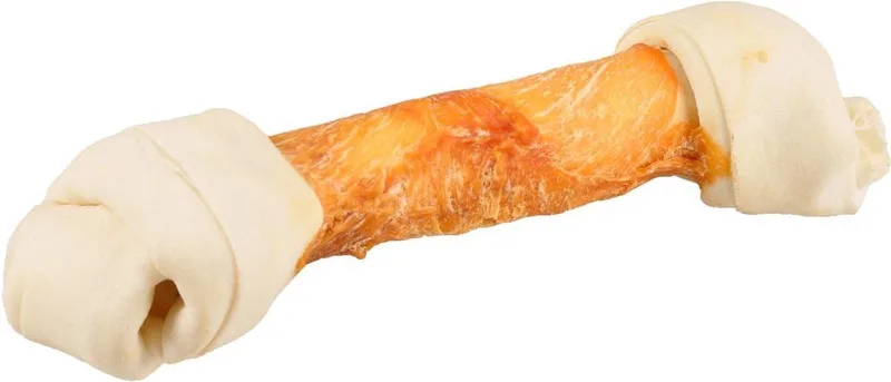 Hondensnack Geknoopt Been Kip 25 cm - 220 gr - 1 stuk x 25 cm de Flamingo – photo produit