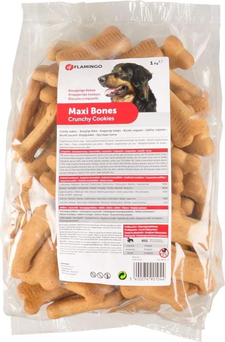 Hondensnack Koekjes Maxi Botjes 1000 gr - 1000 gr de Flamingo – photo produit
