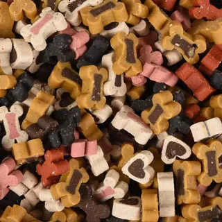 Hondensnack – koekjes met lam & rund & vis – hondensnacks – honden snacks – hondensnoepjes – zonder toegevoegde suikers – 1,8kg bewaaremmer by Flamingo – product photo 2 of 2