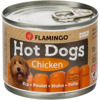Hondensnack: Miniworstjes Met Kip 120g 12 Stukken by Flamingo – product photo 1 of 2