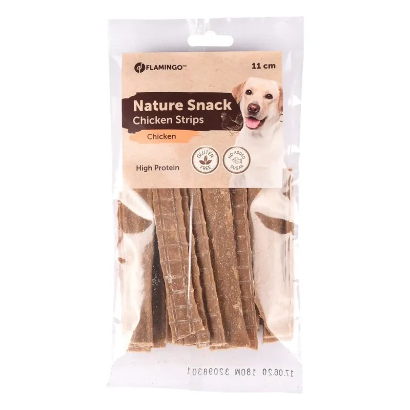 Hondensnack Nature Kippenstrips - 100 gr - 11 cm von Flamingo – Produktfoto 2 von 2