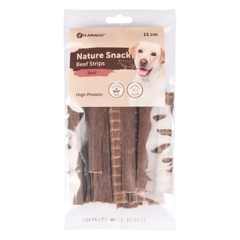 Hondensnack Nature Rund Strips 100 gr - 100 gr - 11 cm von Flamingo – Produktfoto 2 von 2