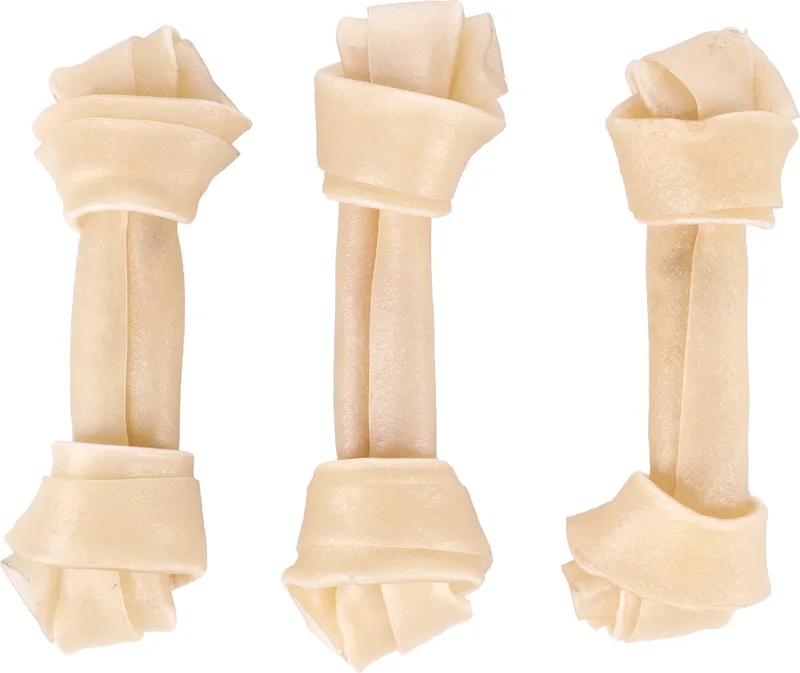 Hondensnack Premium Knoopbeen - 3 stuks - 12,5 cm - 135 gram by Flamingo – product photo