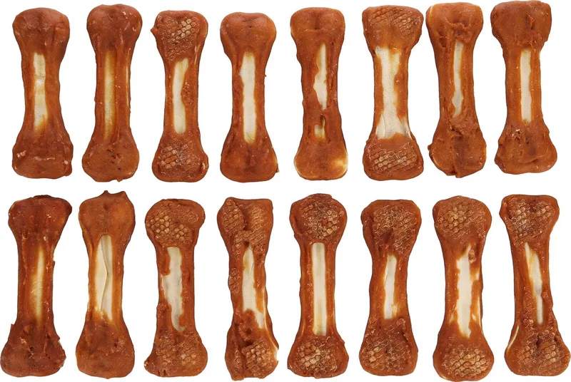 hondensnack – R'Hide Been met kip – 15 cm – glutenvrij – zonder toegevoegde suikers – 16 stuks – 1,6 kg von Flamingo – Produktfoto 1 von 2