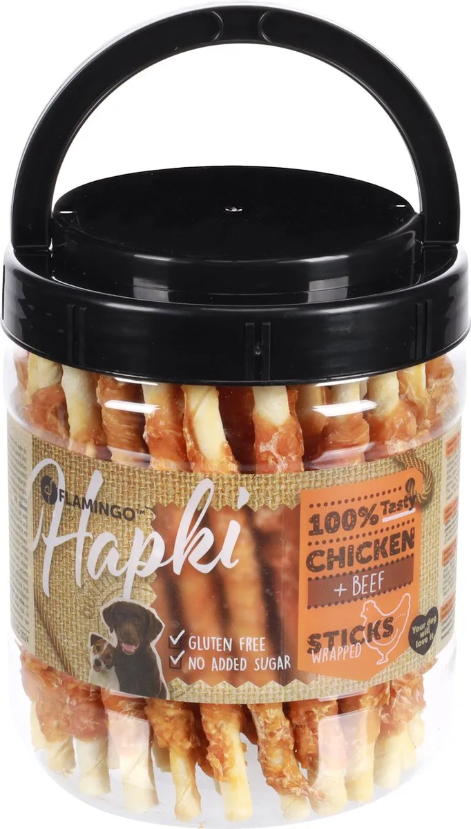 Snack Pour Chien R´hide Bâtonnets De Poulet Et De Bœuf 600g de Flamingo – photo produit