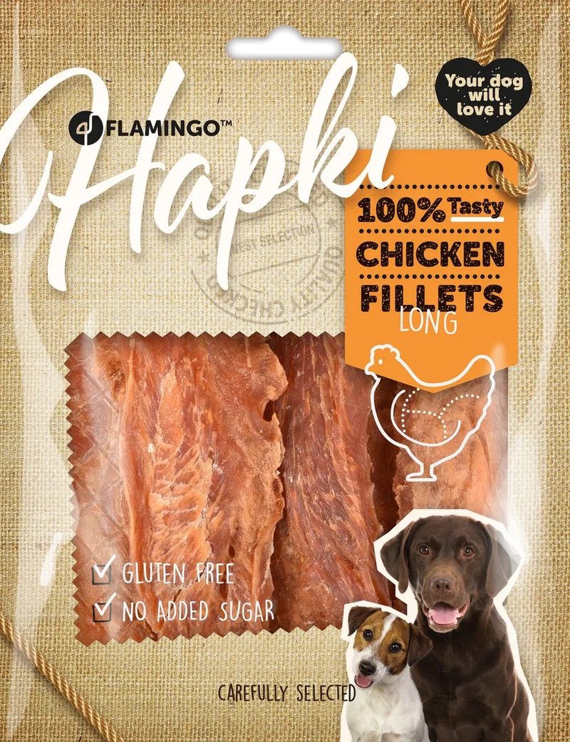 Hapki Hähnchenfilets Langer Hundesnack 800g von Flamingo – Produktfoto 1 von 2