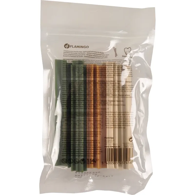 Hondensnack Veggie Staaf Mix - 6 stuks - 18 cm - 300 gram by Flamingo – product photo 2 of 2