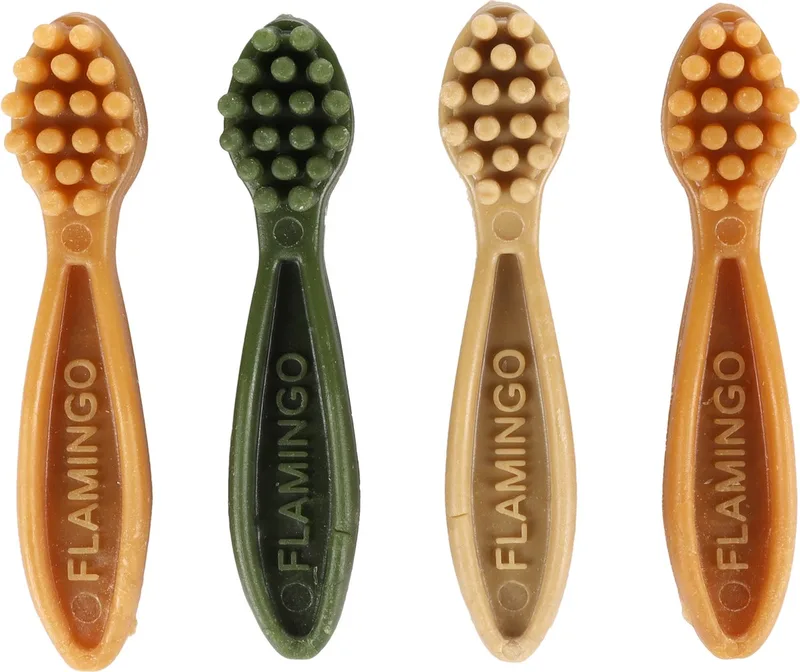 Dentifrice Pour Chien Veggie Snack 4 Pièces de Flamingo – photo produit 1 sur 2
