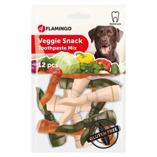 Dentifrice Pour Chien Veggie Snack 12 Pièces de Flamingo – photo produit 4 sur 4