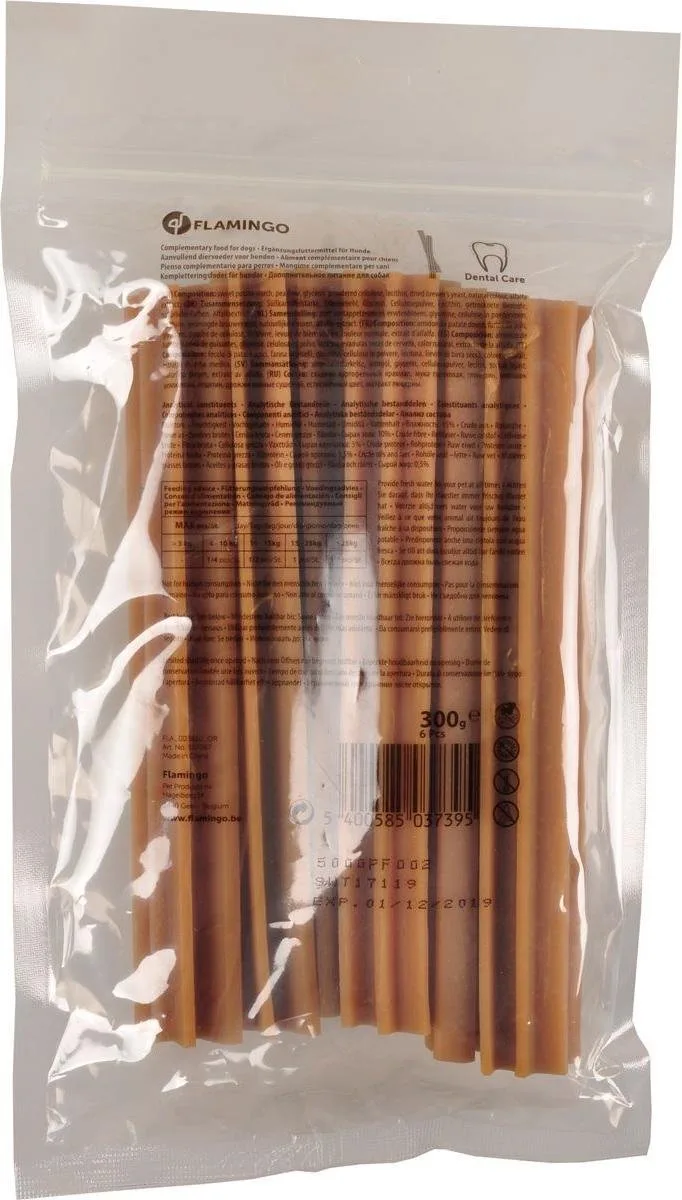 Hondensnack Veggiestaaf - 6 stuks - 18 cm - 300 gram de Flamingo – photo produit 1 sur 2