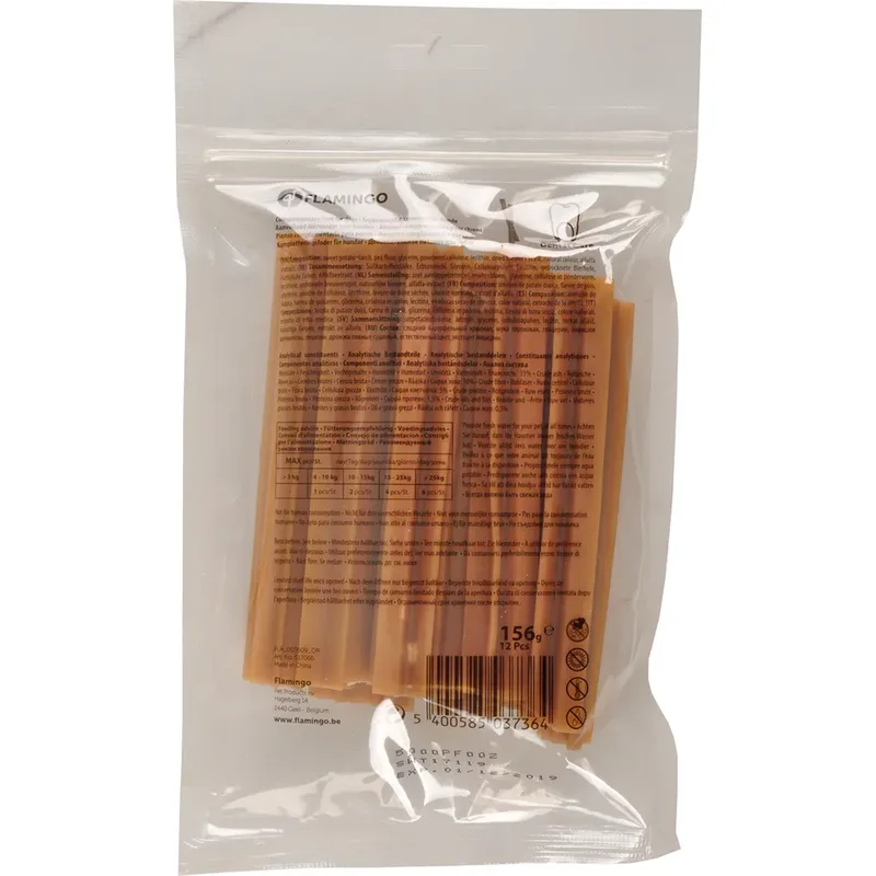 Hondensnack Veggiestaaf - 6 stuks - 18 cm - 300 gram de Flamingo – photo produit 2 sur 2
