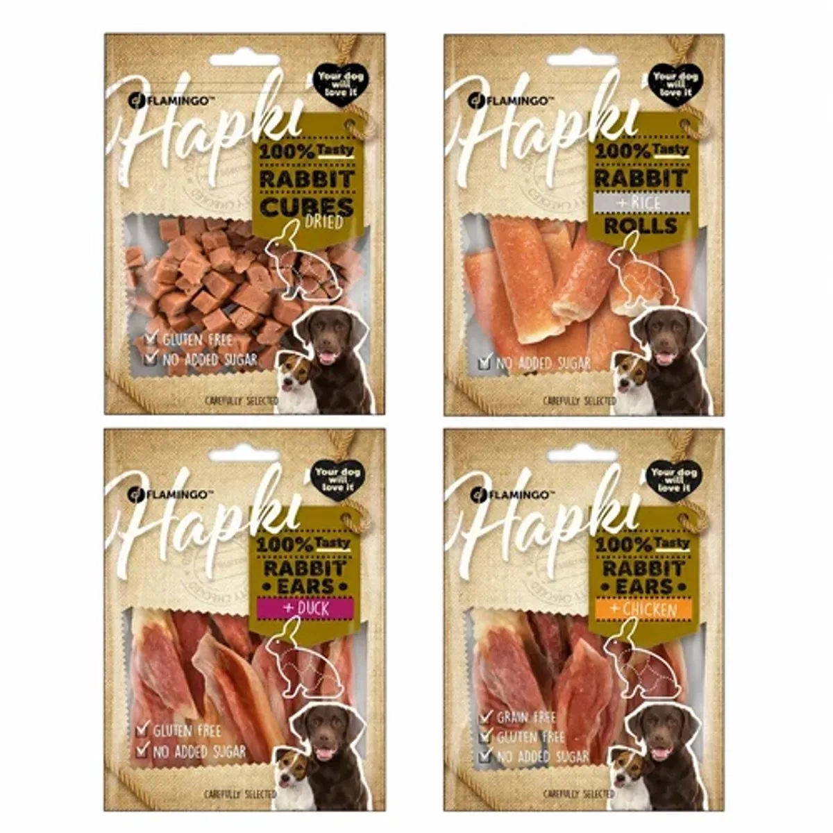 Hondensnackpakket Hapki Konijn von Flamingo – Produktfoto