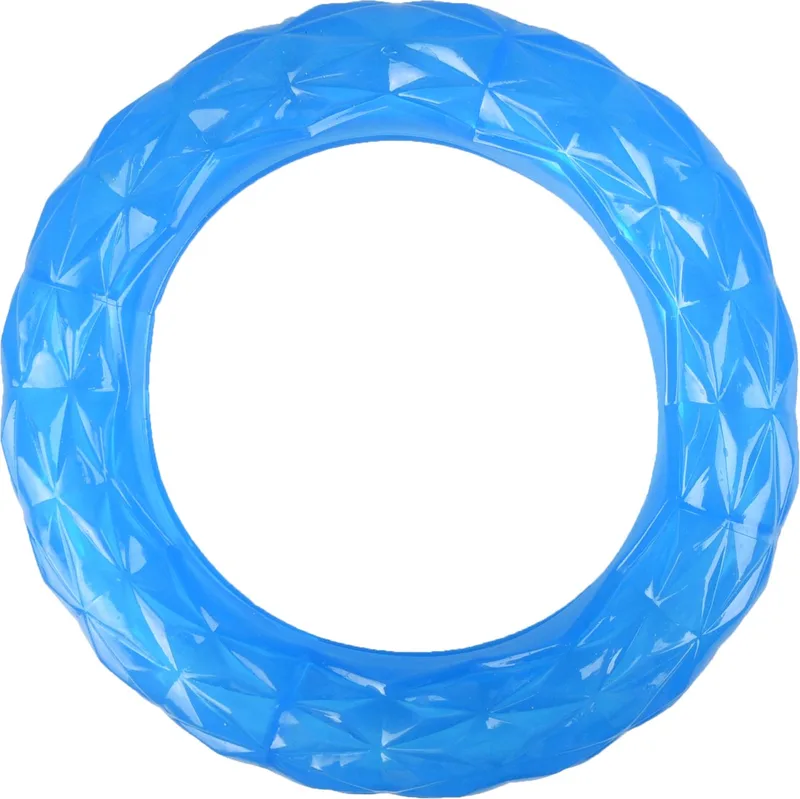 Hondenspeelgoed Crystal Ring Feeder - 22 cm by Flamingo in Blue – product photo