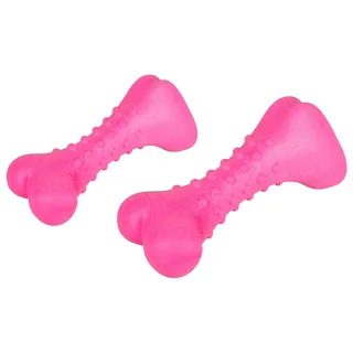 Hondenspeelgoed Dina Bot Framboos - 13 x 5 x 5 cm de Flamingo en Rose – photo produit 3 sur 4