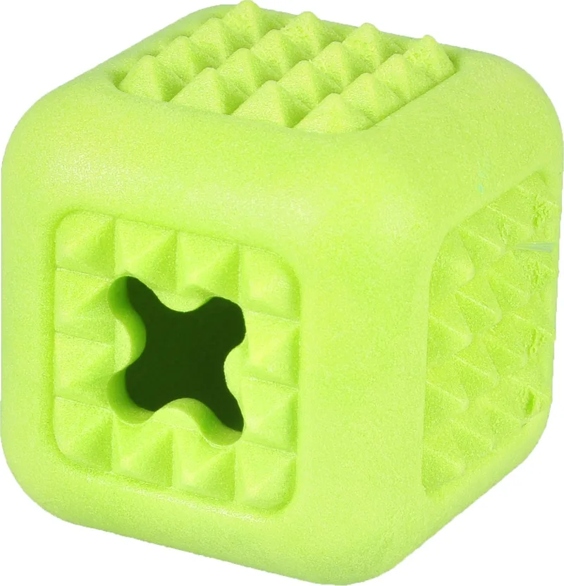 Hondenspeelgoed Foam kubus Dina - 7 cm by Flamingo in Green – product photo