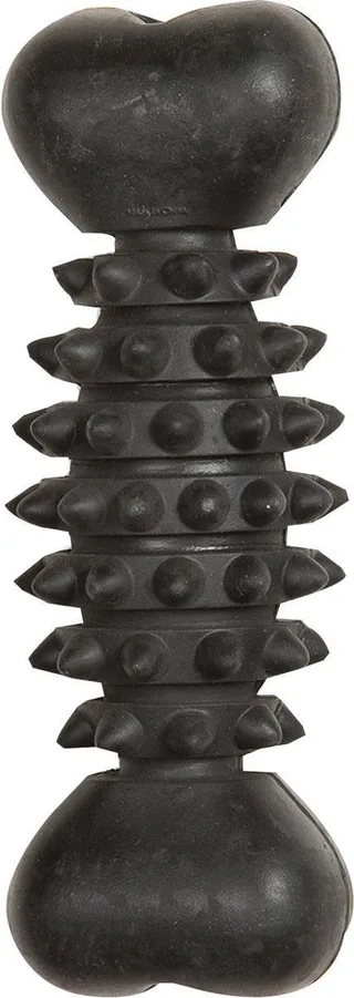 hondenspeelgoed – Gladiator Been Zwart L (20cm) – sterk kauwspeelgoed voor honden – reinigt tanden en masseert tandvlees by Flamingo in Zwart1 – product photo 1 of 2