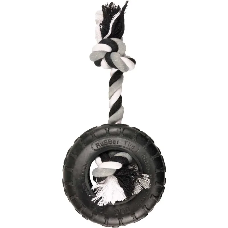 Hondenspeelgoed Gladiator touw - 15 x 5 x 30 cm by Flamingo in Black – product photo 2 of 3