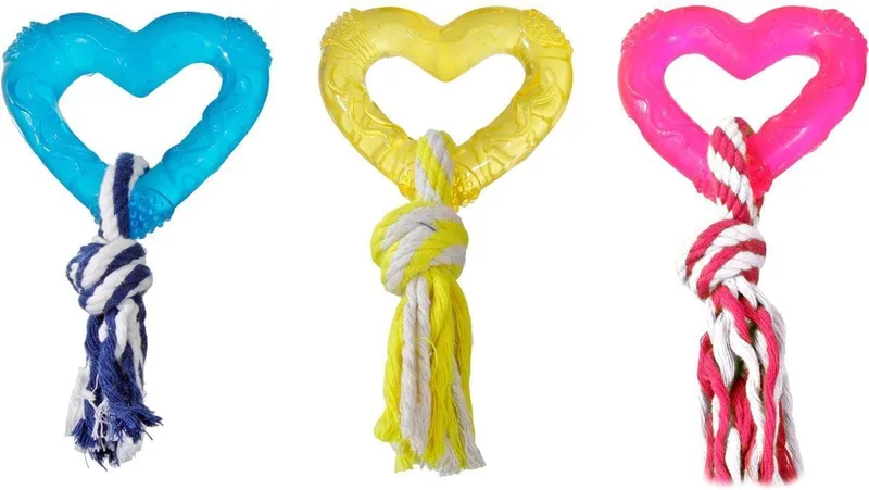 Hondenspeelgoed Hart - 14.5 x 8 x 3 cm de Flamingo en Willekeurig – photo produit
