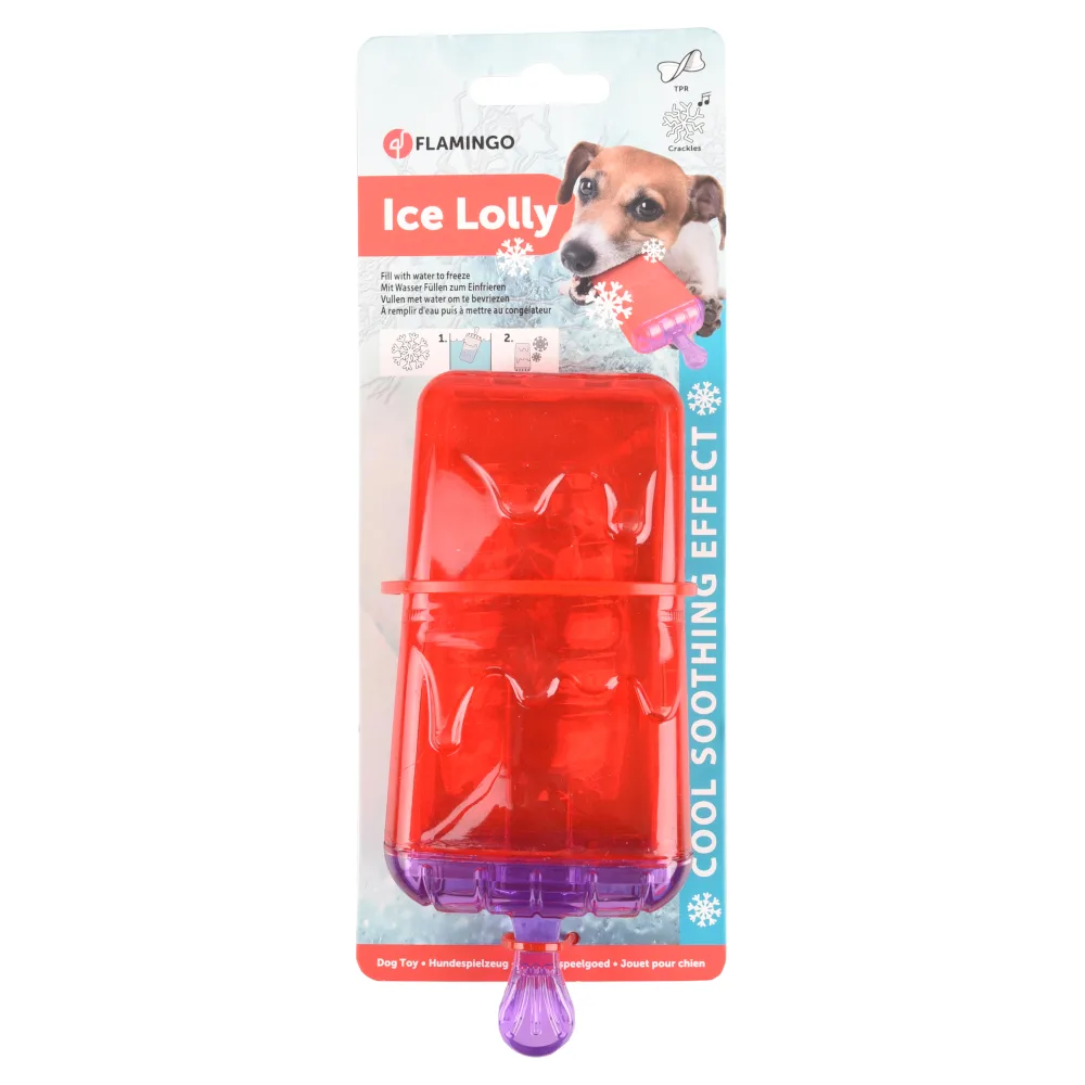 hondenspeelgoed ijs-Lolly Wael 15,5x6x3,5cm hond van Flamingo – productfoto