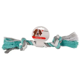 Hondenspeelgoed Jim Knoopbeen Flos Munt - Blauw - M - 31 x 5.5 x 6 cm von Flamingo in Weiß – Produktfoto 2 von 3
