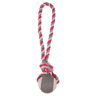 Hondenspeelgoed Jim met Tennisbal - 40 cm von Flamingo in Rot – Produktfoto 2 von 5
