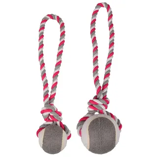 Hondenspeelgoed Jim met Tennisbal - 40 cm von Flamingo in Rot – Produktfoto 3 von 5