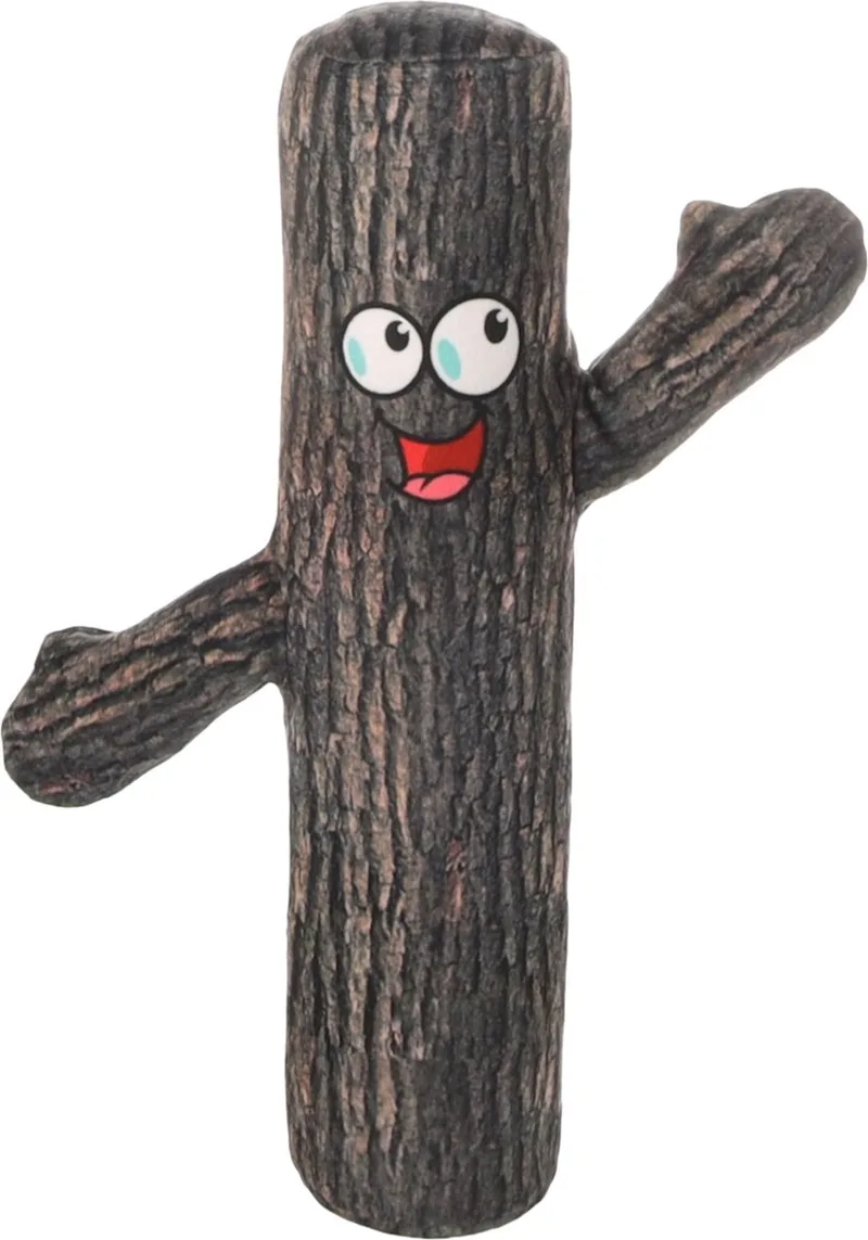 hondenspeelgoed – Krakka Tak 30cm – textiel hondenspeelgoed met squeaker en knispergeluid – interactief speelgoed voor honden by Flamingo in Brown – product photo