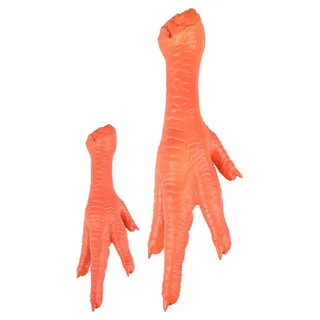 Hondenspeelgoed latex kippenpoot - 8.5 x 5 x 24 cm by Flamingo in Orange – product photo 2 of 3