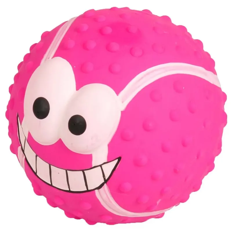 Hondenspeelgoed Latex Lachende Bal van Flamingo in Meerkleurig – productfoto 4 van 4