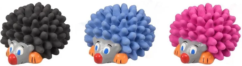 Hondenspeelgoed Latex Pret Egel - 10 x 8 x 6 cm de Flamingo en Willekeurig – photo produit