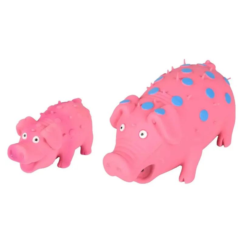 Hondenspeelgoed Latex Varken Stip - 18 x 8 x 8 cm by Flamingo in Pink – product photo 2 of 2