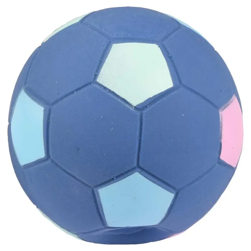 Hondenspeelgoed Latex Voetbal - Roze/Groen/Blauw de Flamingo en Rose – photo produit 5 sur 6
