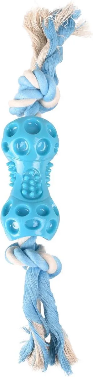Hondenspeelgoed Lindo Dumbbell - 34 cm by Flamingo in Blue – product photo
