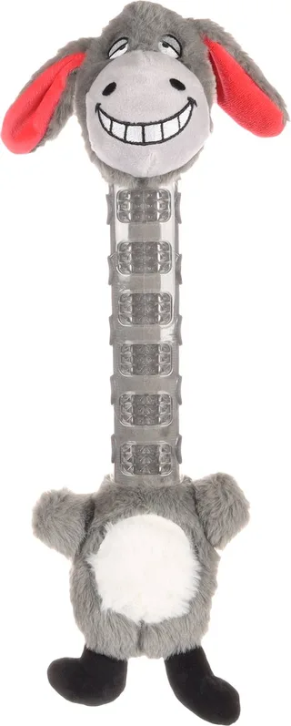 Hondenspeelgoed NECKI Ezel - Pluche - 41 x 18.5 cm by Flamingo in Grey – product photo 1 of 3