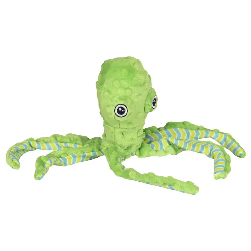hondenspeelgoed – pluche hondenspeeltje – piepend speelgoed hond – Bubbly Octopus Meerdere Kleuren – 39 cm by Flamingo in Blue – product photo 2 of 6
