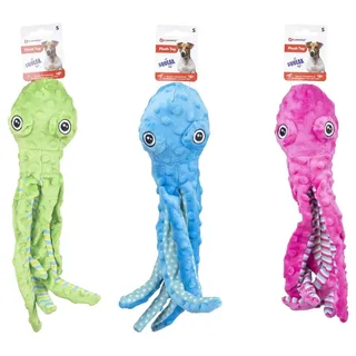 hondenspeelgoed – pluche hondenspeeltje – piepend speelgoed hond – Bubbly Octopus Meerdere Kleuren – 39 cm by Flamingo in Blue – product photo 6 of 6