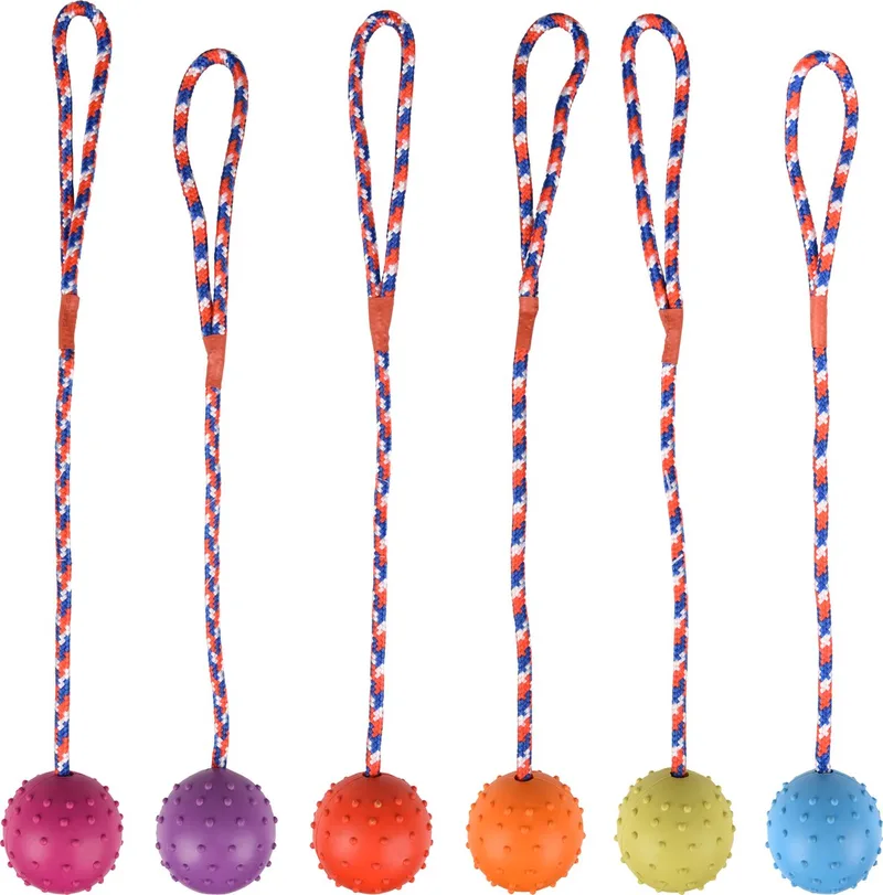 Jouet Pour Chien Rula Rope & Ball Assorti de Flamingo en Rouge – photo produit
