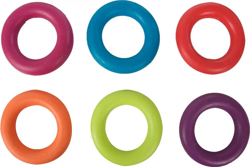 Hondenspeelgoed Rubber Ring - 9 cm by Flamingo in Multicolour – product photo